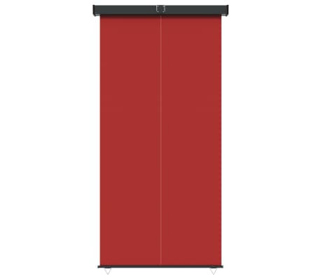 vidaXL Balkon-Seitenmarkise 145x250 cm Rot