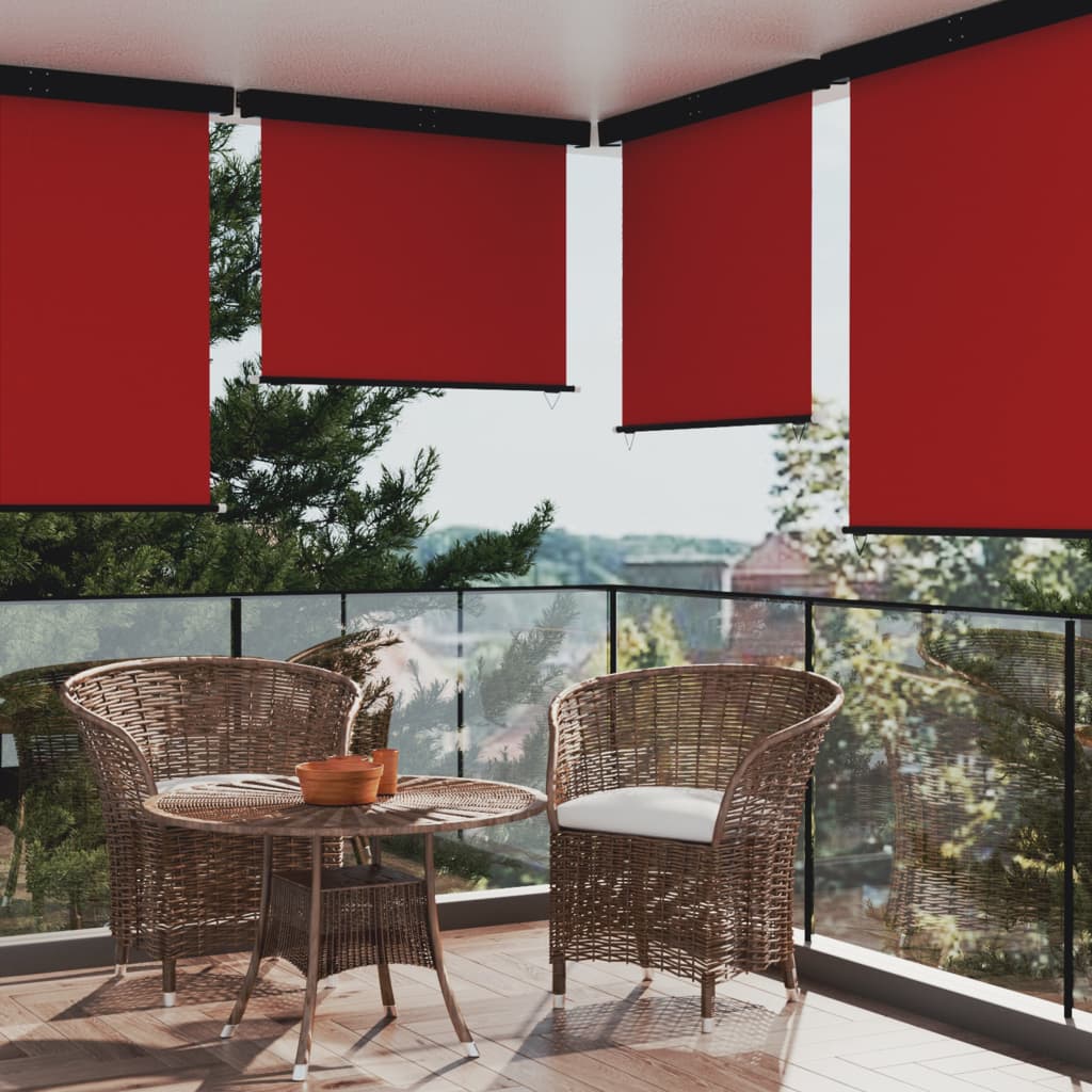 vida XL Balkon-Seitenmarkise 140 × 250 cm Rot