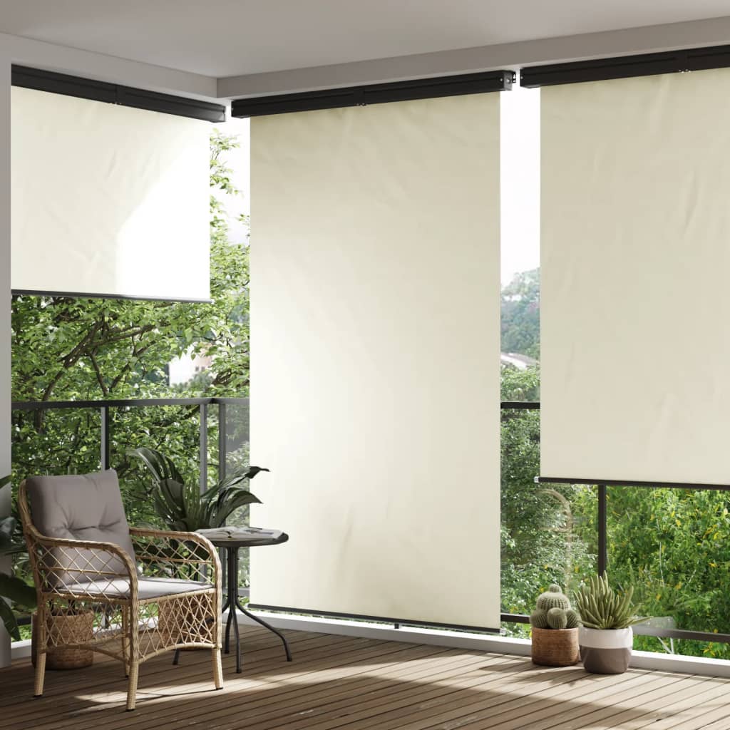 vida XL Balkon-Seitenmarkise 160 × 250 cm Creme