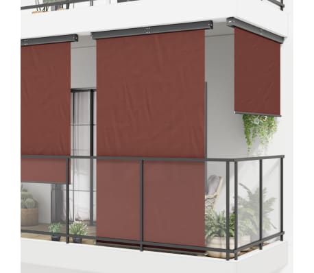 vidaXL Toldo lateral de balcón marrón 165x250 cm