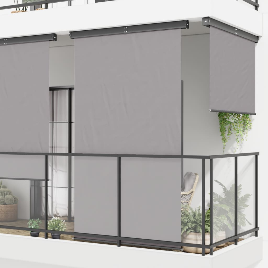 Balkon-Seitenmarkise 175x250 cm Grau