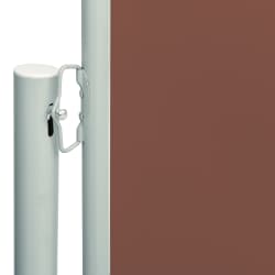 vidaXL Patio Retractable Side Awning 117x300 cm Brown