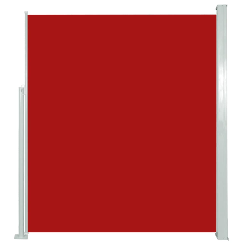Piros behúzható oldalsó terasznapellenző 160 x 300 cm 