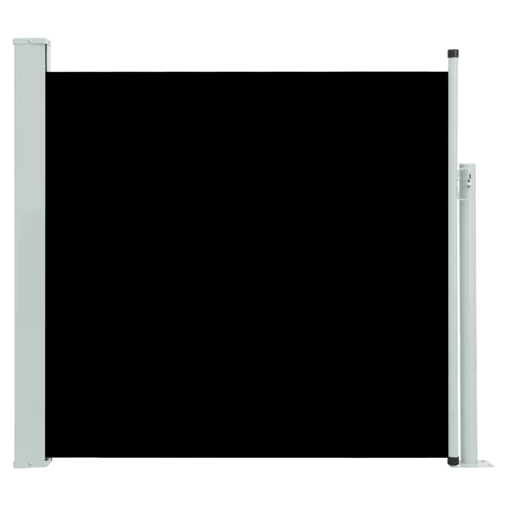 Fekete kihúzható oldalsó terasznapellenző 170 x 300 cm 