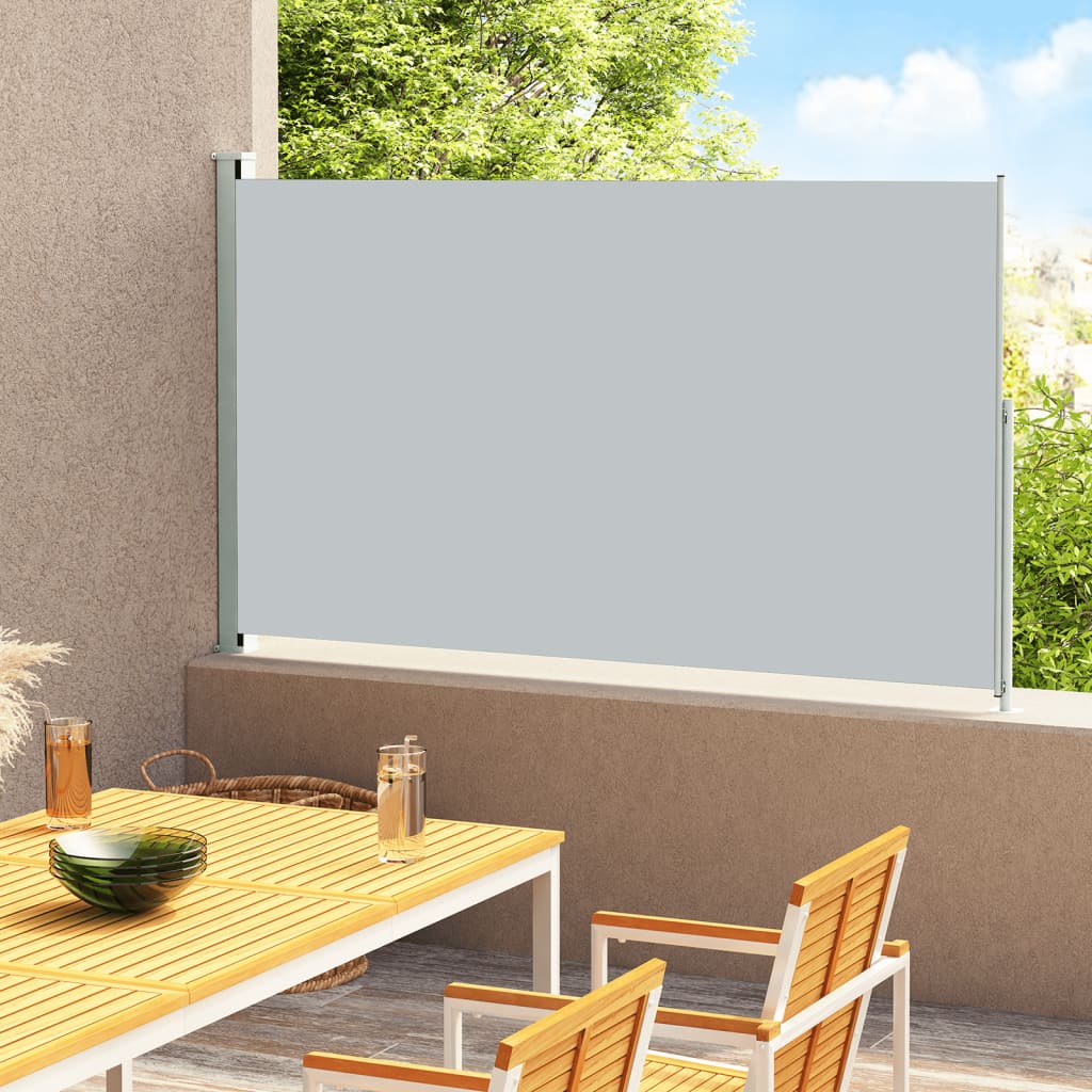 vida XL Seitenmarkise Ausziehbar 180x 300 cm Grau