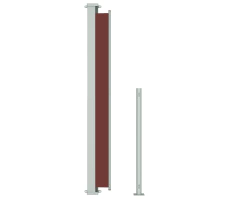 vidaXL barna behúzható oldalsó terasznapellenző 180 x 300 cm