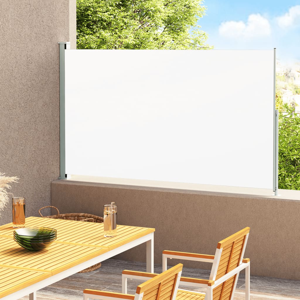 vida XL Seitenmarkise Ausziehbar 220x 300 cm Creme