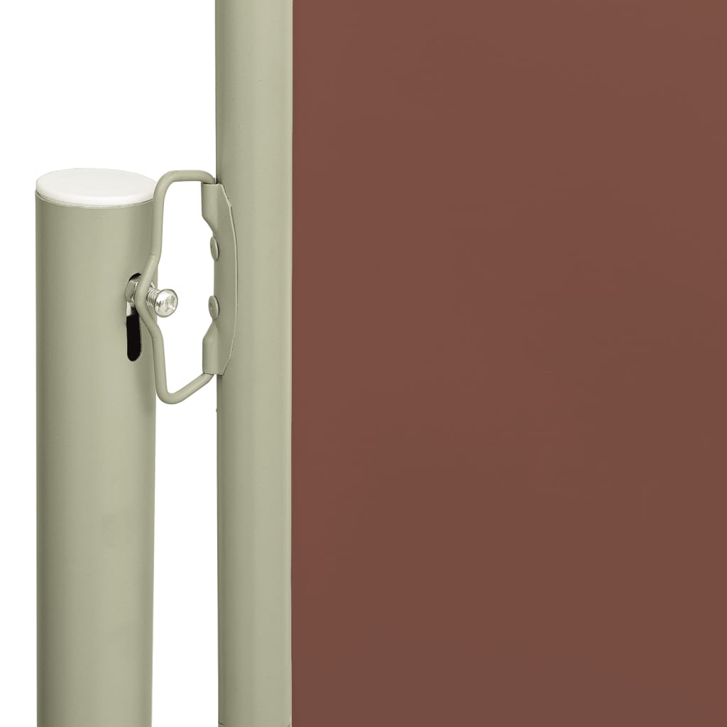 vidaXL Auvent latéral rétractable de patio 220x300 cm Marron