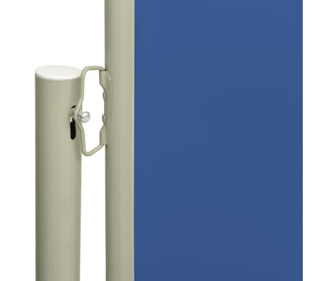vidaXL Zwijana markiza boczna na taras, 220x300 cm, niebieska