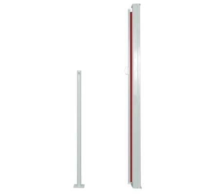 vidaXL Auvent latéral rétractable de patio 160x500 cm Rouge