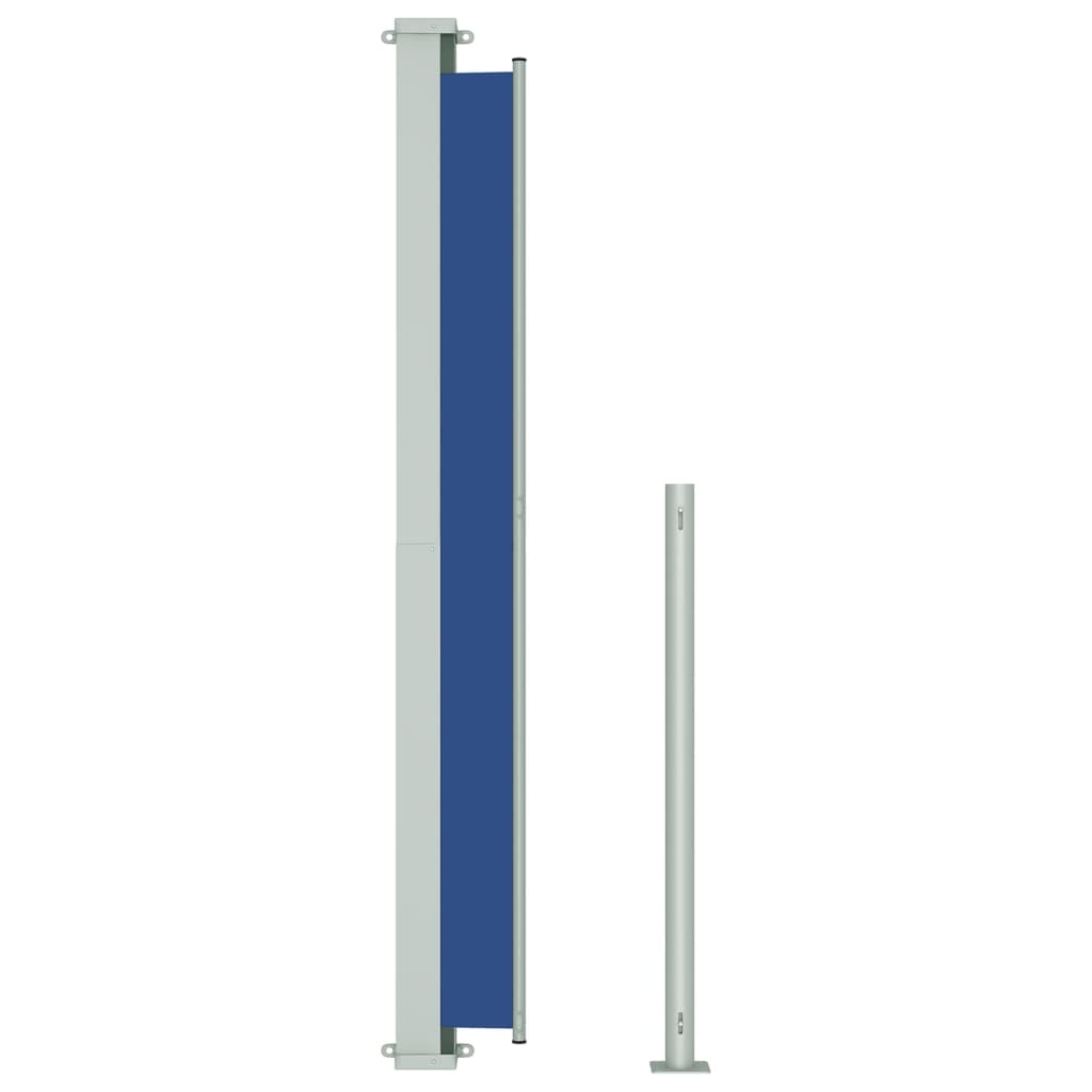 vidaXL Toldo lateral retráctil de jardín azul 180x500 cm