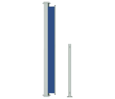 vidaXL Toldo lateral retráctil de jardín azul 180x500 cm