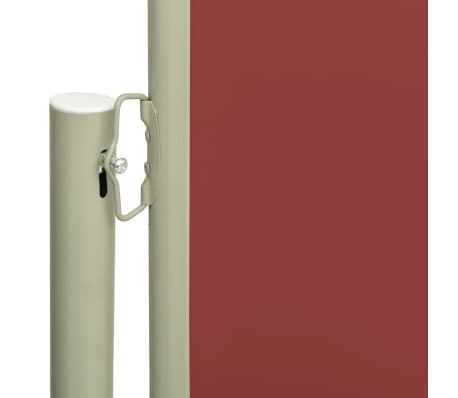 vidaXL Uttrekkbar sidemarkise 200x500 cm rød