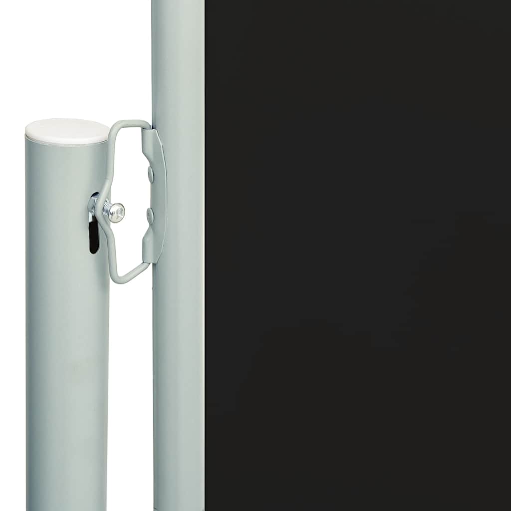 vidaXL Tuinscherm uittrekbaar 117x600 cm zwart afbeelding