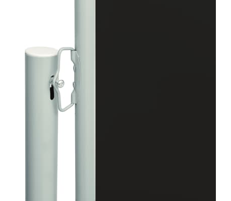 vidaXL Seitenmarkise Ausziehbar 117x600 cm Schwarz