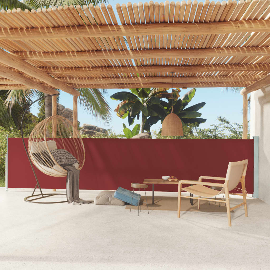 Thumbnail - vidaXL Seitenmarkise Ausziehbar 117x600 cm Rot