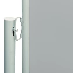 vidaXL Patio Retractable Side Awning 117x600 cm Grey