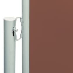 vidaXL Patio Retractable Side Awning 140x600 cm Brown