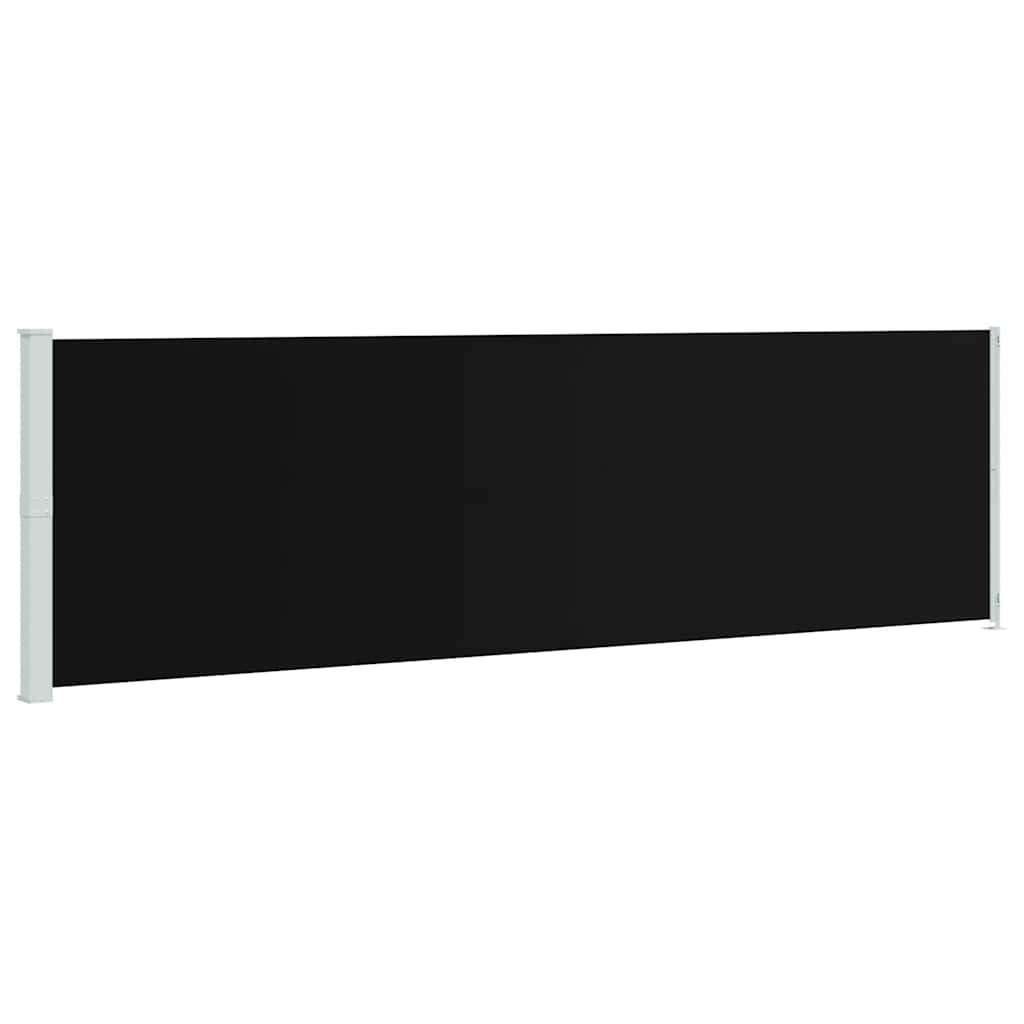 E-shop vidaXL Zaťahovacia bočná markíza 180x600 cm čierna