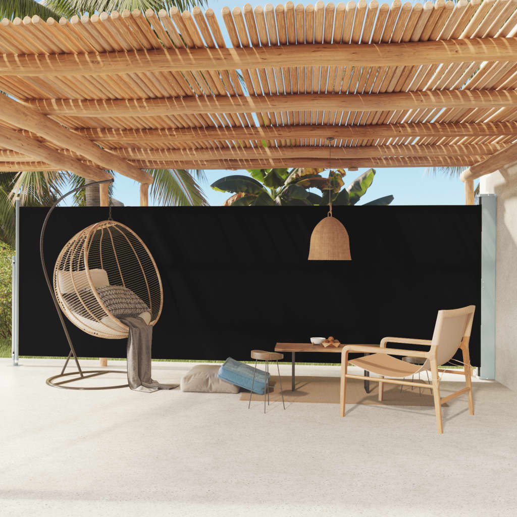 Markiza boczna Stylish Shade - 180x600 cm, kolor: czarny