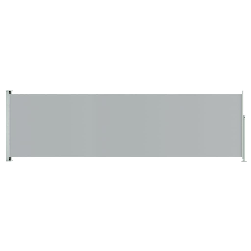 Image of vidaXL Patio Retractable Side Awning 180x600 cm Grey