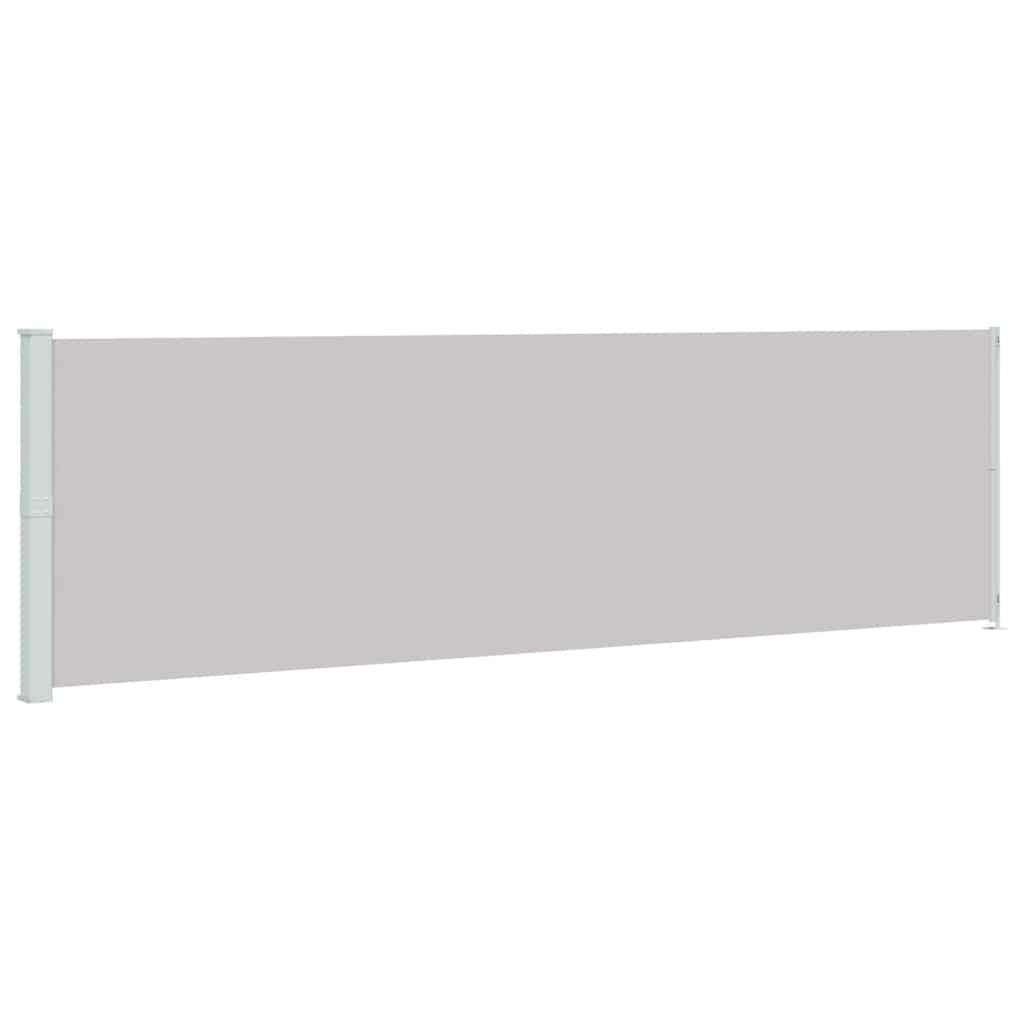 vidaXL Zatahovací boční markýza 180 x 614 cm šedá