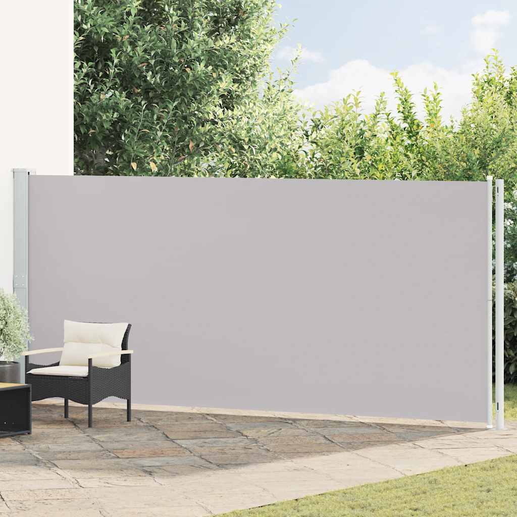 vidaXL Seitenmarkise Ausziehbar 180x600 cm Grau