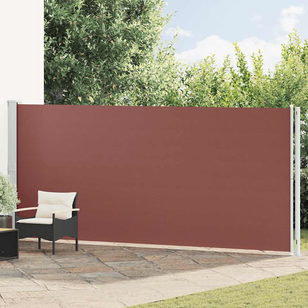 vidaXL Seitenmarkise Ausziehbar 180x600 cm Braun