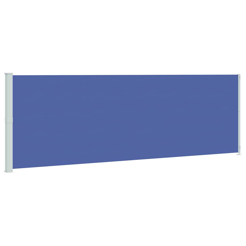 E-shop vidaXL Zaťahovacia bočná markíza na terasu 200x600 cm modrá