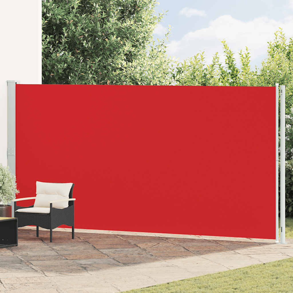 vidaXL Copertină laterală retractabilă de terasă, roșu, 200x600 cm