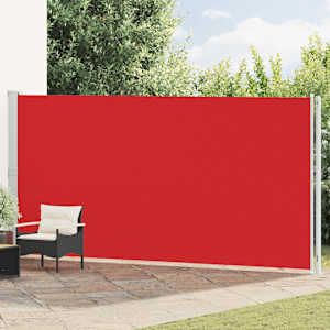 Zatahovací boční markýza 200x600 cm červená - obrázek 1
