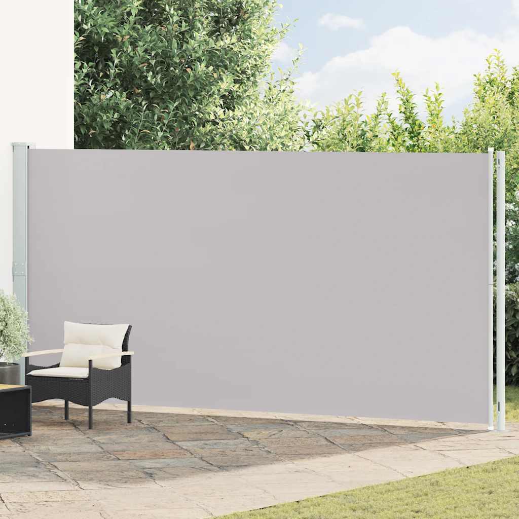vidaXL Seitenmarkise Ausziehbar 200x600 cm Grau
