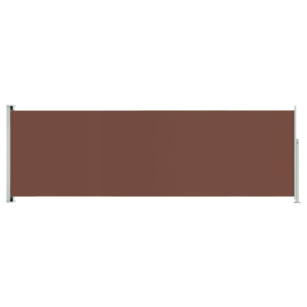 Image of vidaXL Patio Retractable Side Awning 200x600 cm Brown