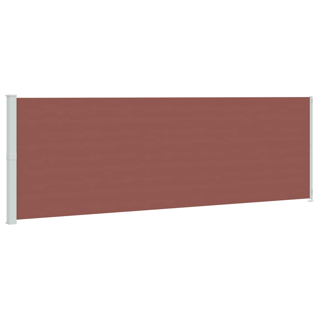 vidaXL Zatahovací boční markýza 200x614 cm hnědá