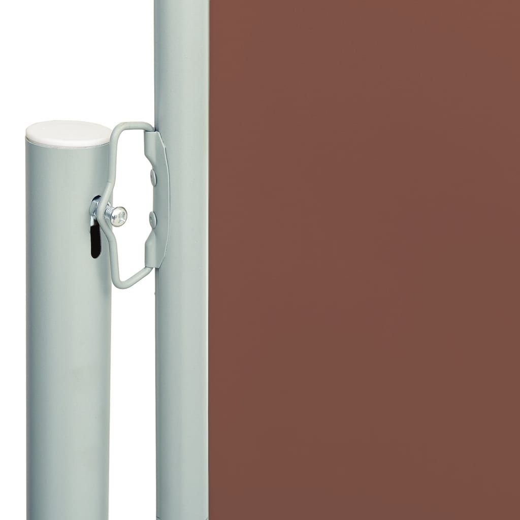 vidaXL Uttrekkbar sidemarkise 200x600 cm brun