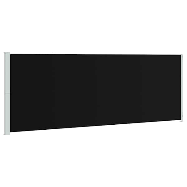 vidaXL lahtit&otilde;mmatav terrassi k&uuml;lgsein, 220 x 614 cm, must