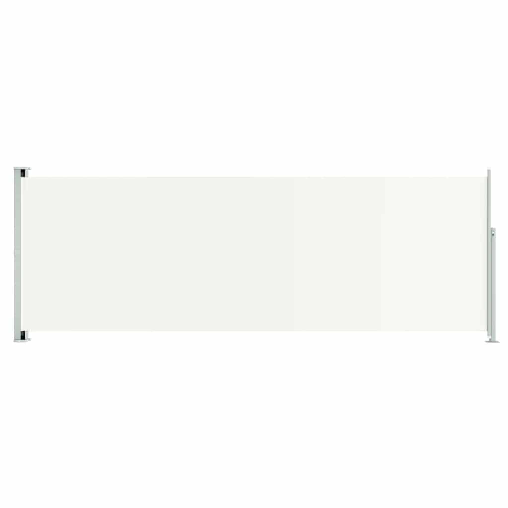 vidaXL Zatahovací boční markýza 220x600 cm krémová