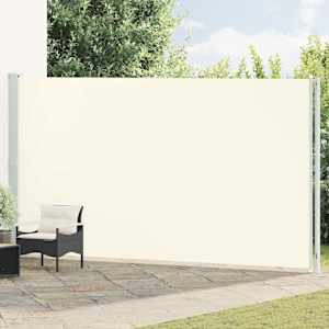 Zložljiva stranska tenda za teraso 220x600 cm krem