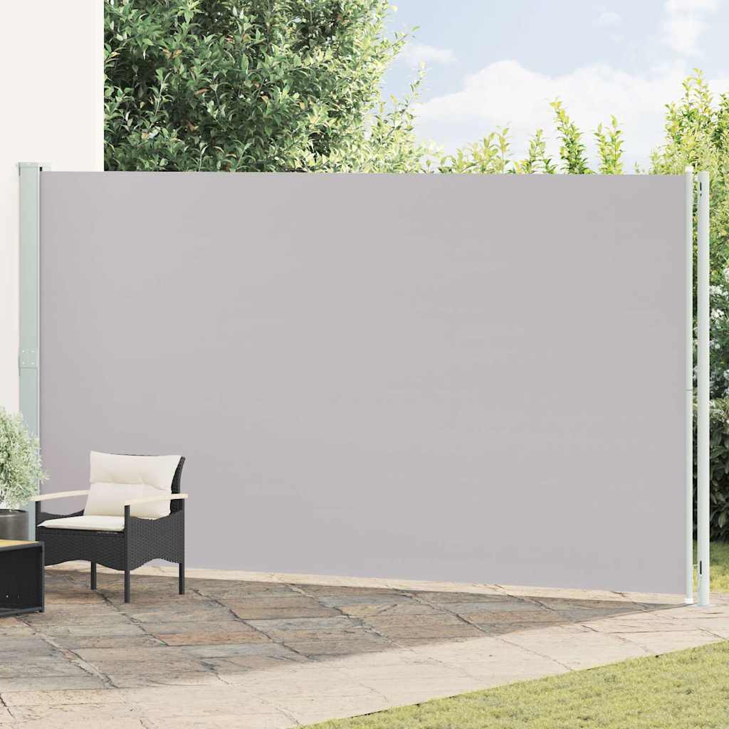 vidaXL Seitenmarkise Ausziehbar 220x600 cm Grau
