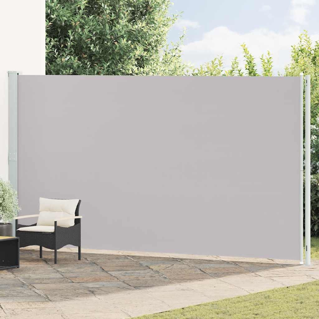 vidaXL Copertină laterală retractabilă de terasă, gri, 220x600 cm