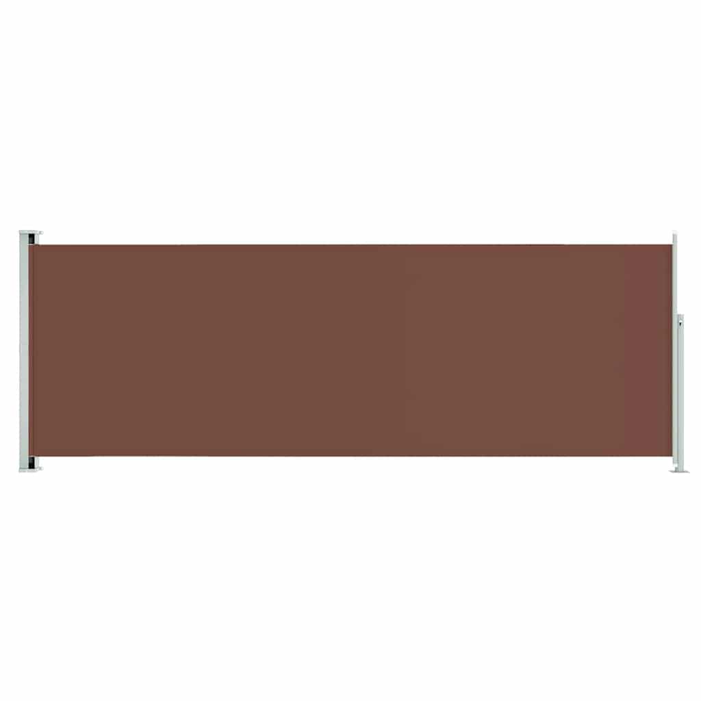 vidaXL Zatahovací boční markýza 220x600 cm hnědá