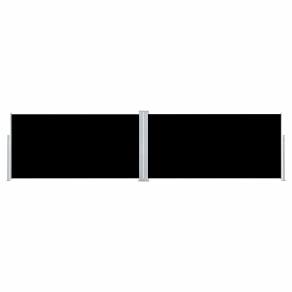 vidaXL Copertină laterală retractabilă, negru, 160x600 cm