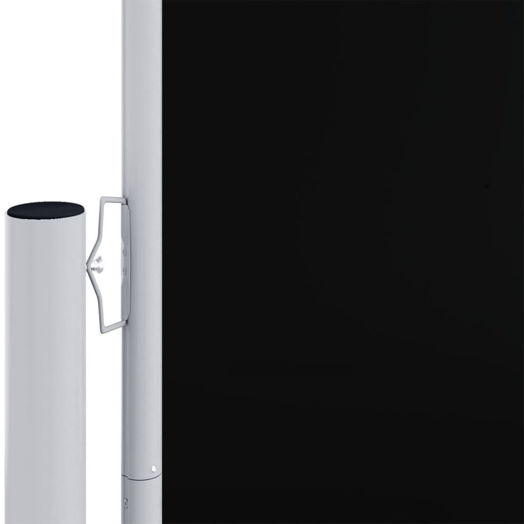vidaXL Zaťahovacia bočná markíza čierna 180x600 cm