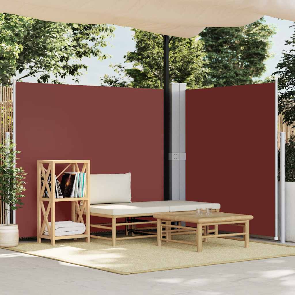 vidaXL Copertină laterală retractabilă, maro, 180x600 cm