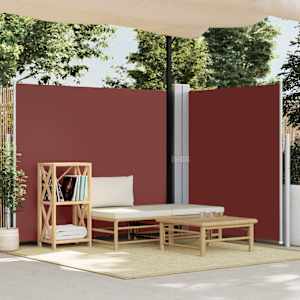 Zložljiva stranska tenda rjava 180x600 cm