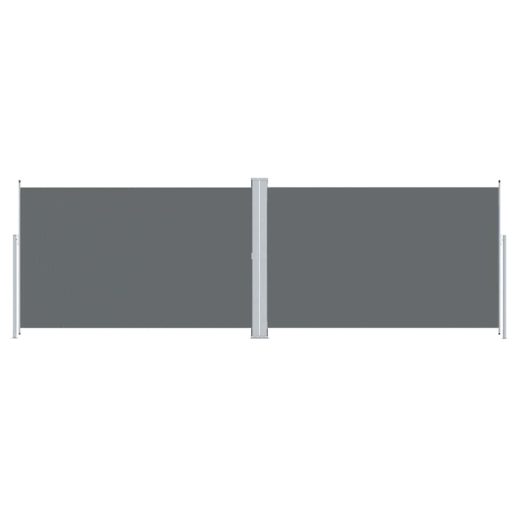 vidaXL Zatahovací boční markýza antracitová 220 x 600 cm