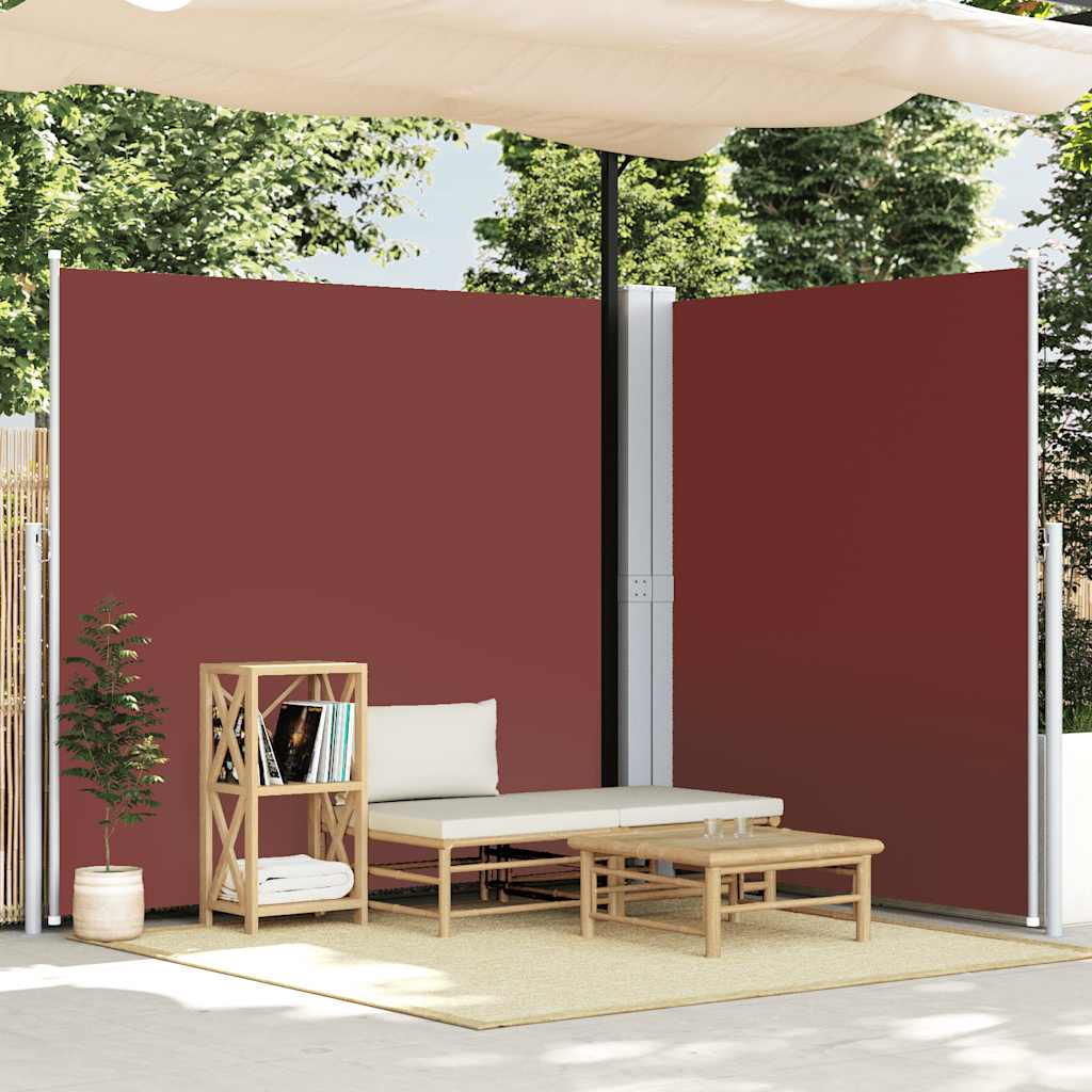 vidaXL Copertină laterală retractabilă, maro, 220x600 cm