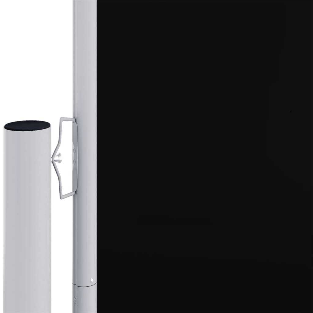 vidaXL fekete behúzható oldalsó napellenző 160 x 1000 cm
