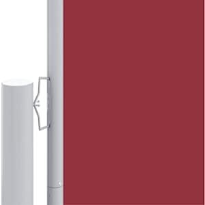 Zatahovací boční markýza červená 200 x 1 000 cm - obrázek 3