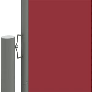Zatahovací boční markýza červená 220 x 1 000 cm - obrázek 3